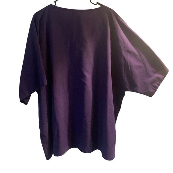 Pre Owned Women's Crest Purple Scrub Scrubs Top in Size XXXXL Upgrade Your Style - Picture 5 of 8
